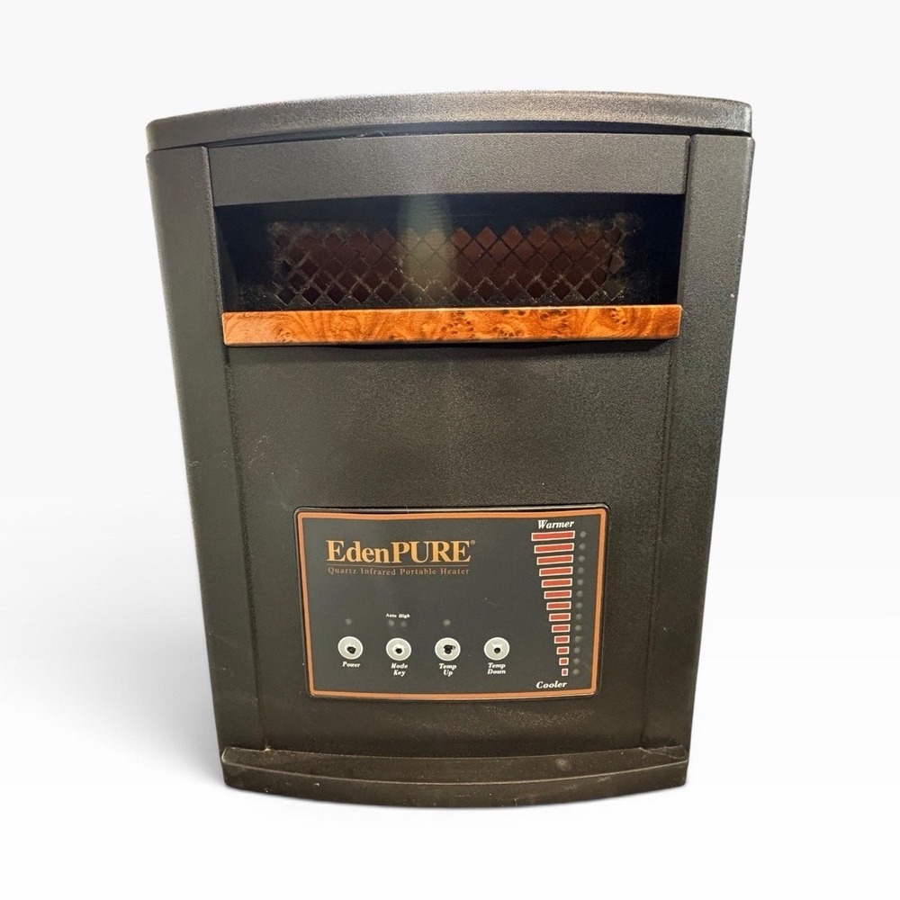 EdenPURE GEN3 Quartz Infrared Portable Floor Heater w/ Timer Black/Brown